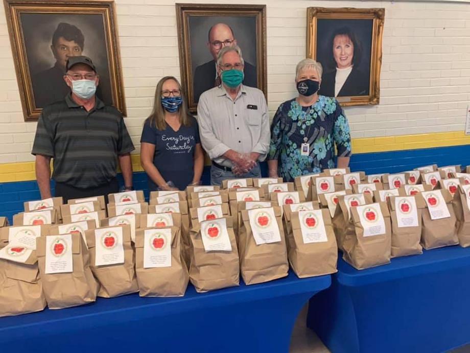 Rankin Lake Baptist Church provided 480 goodie bags to six schools.